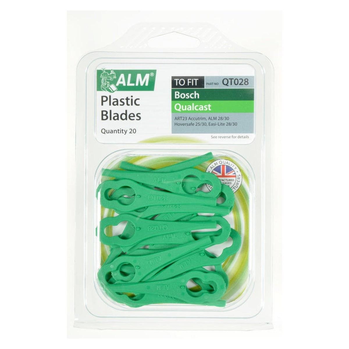 ALM plastic replacement blades pack of 20