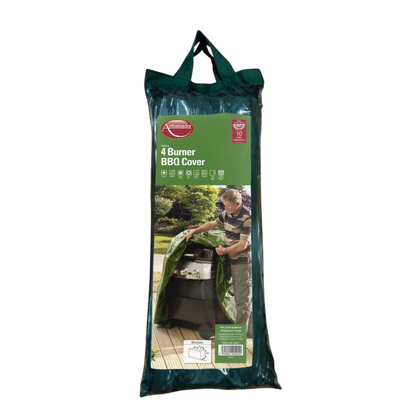 Ambassador green 4 burner barbecue cover