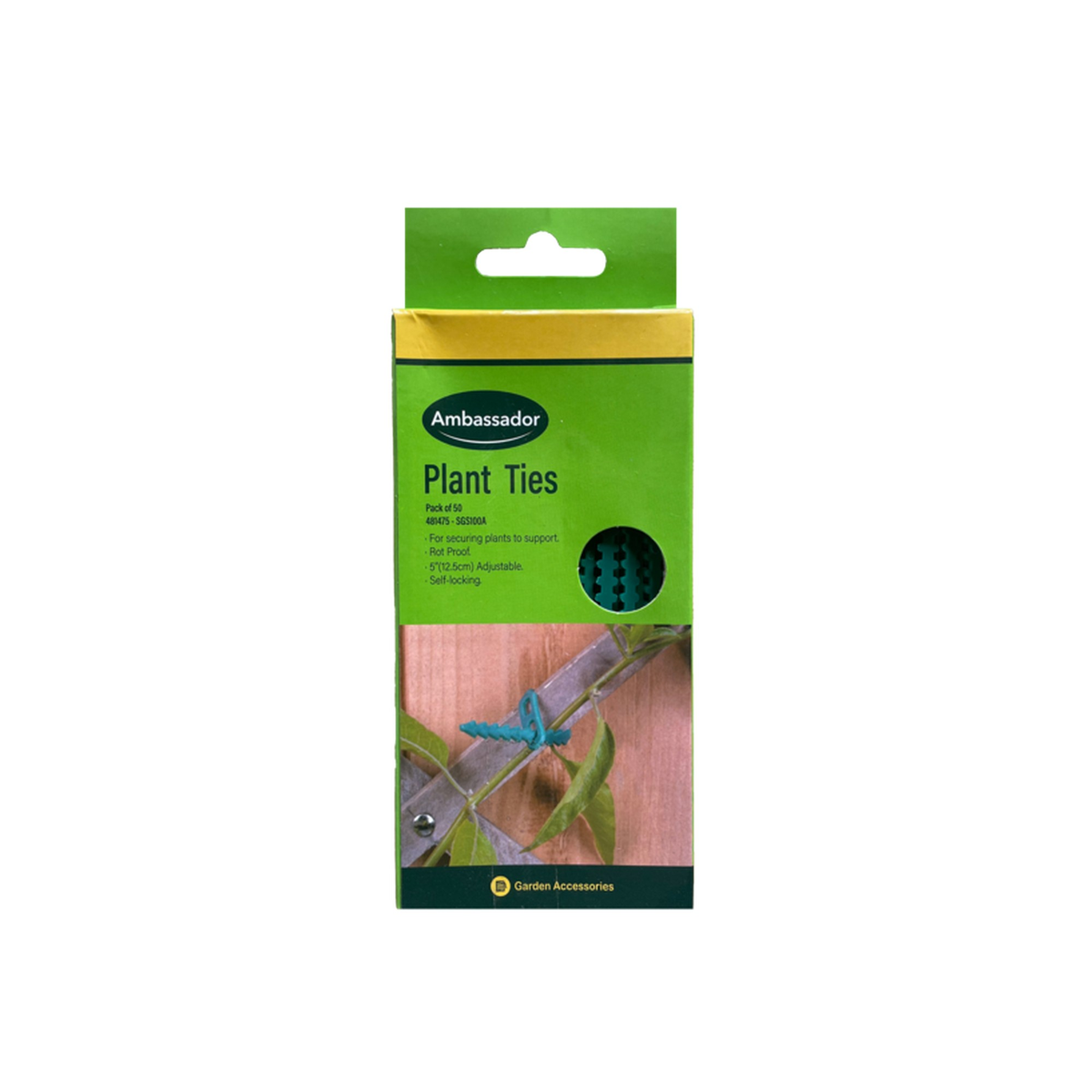 Ambassador adjustable plant ties, 12.5cm, pack of 50