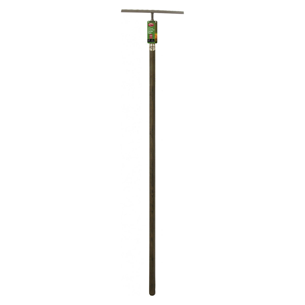 Ambassador stainless steel garden rake with ash handle