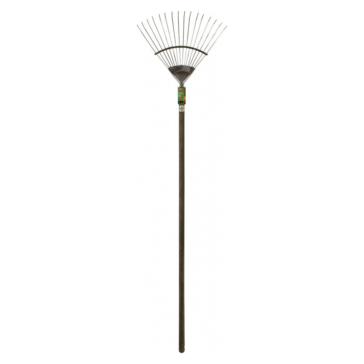 Ambassador stainless steel lawn rake with ash handle