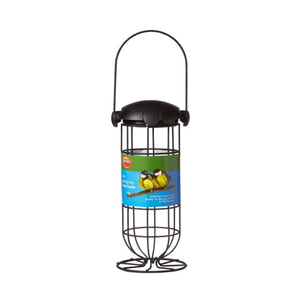 Ambassador black flip top fat ball bird feeder