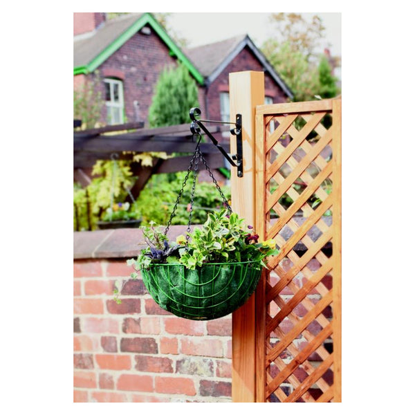 Ambassador black 40cm hanging basket bracket