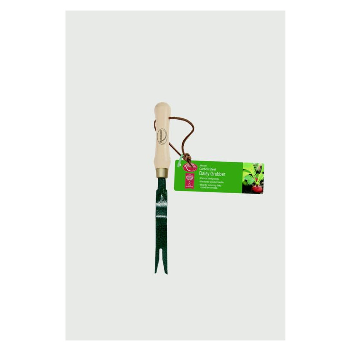 Ambassador carbon steel daisy grubber with wooden handle