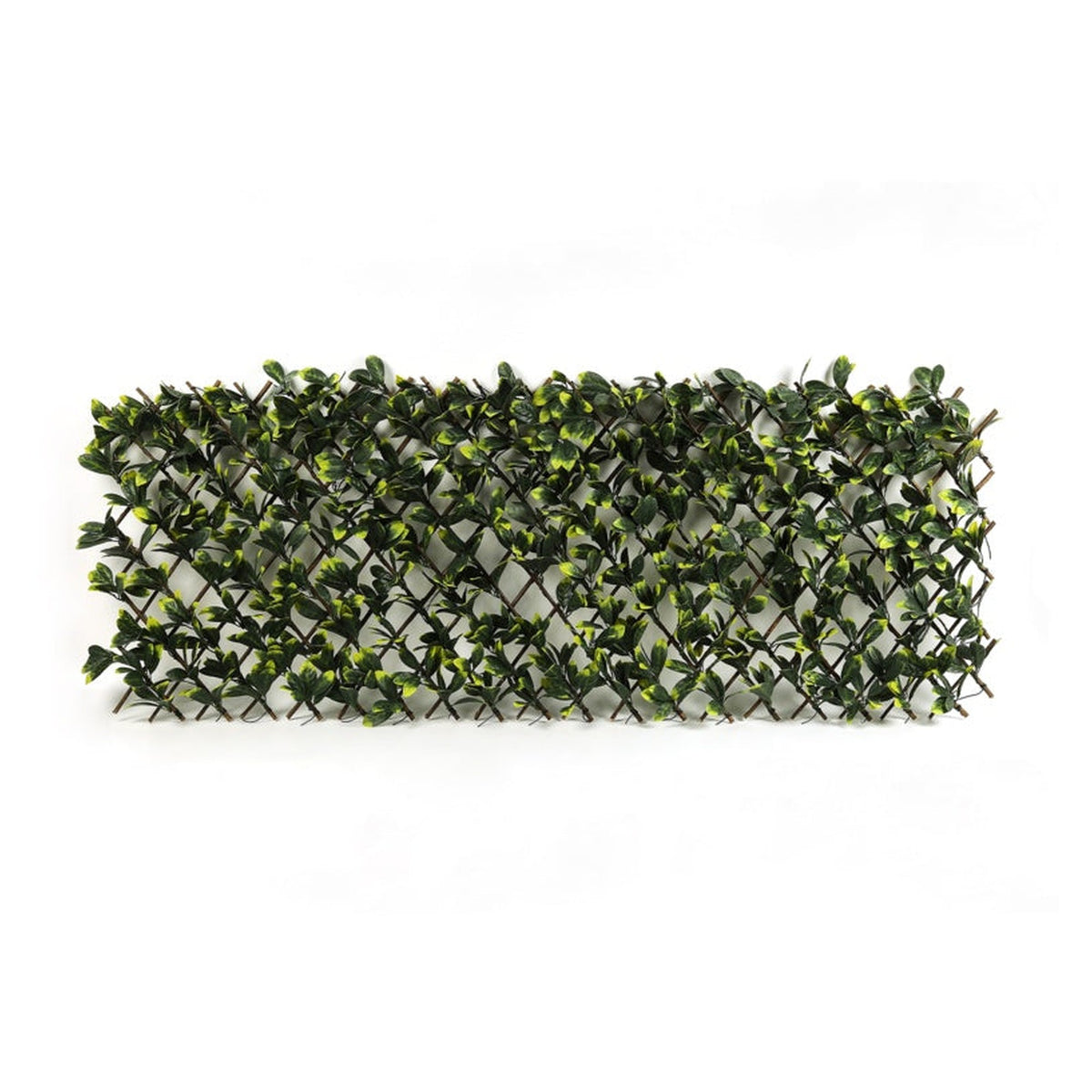 Ambassador expanding artificial trellis with green leaves, 180cm x 60cm, view 2