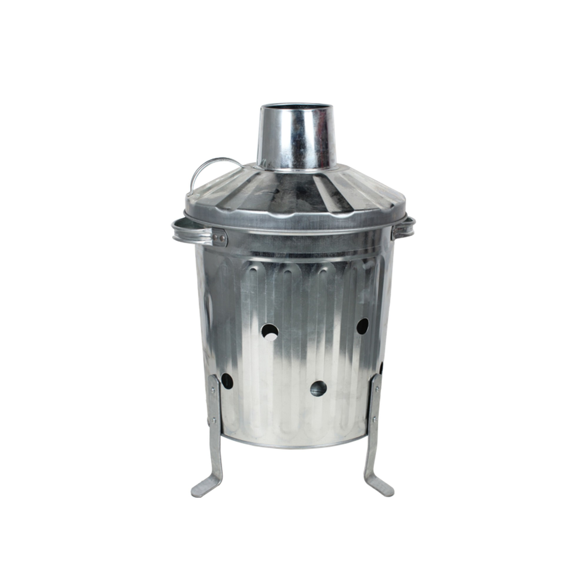 Ambassador galvanised mini garden incinerator, 15L