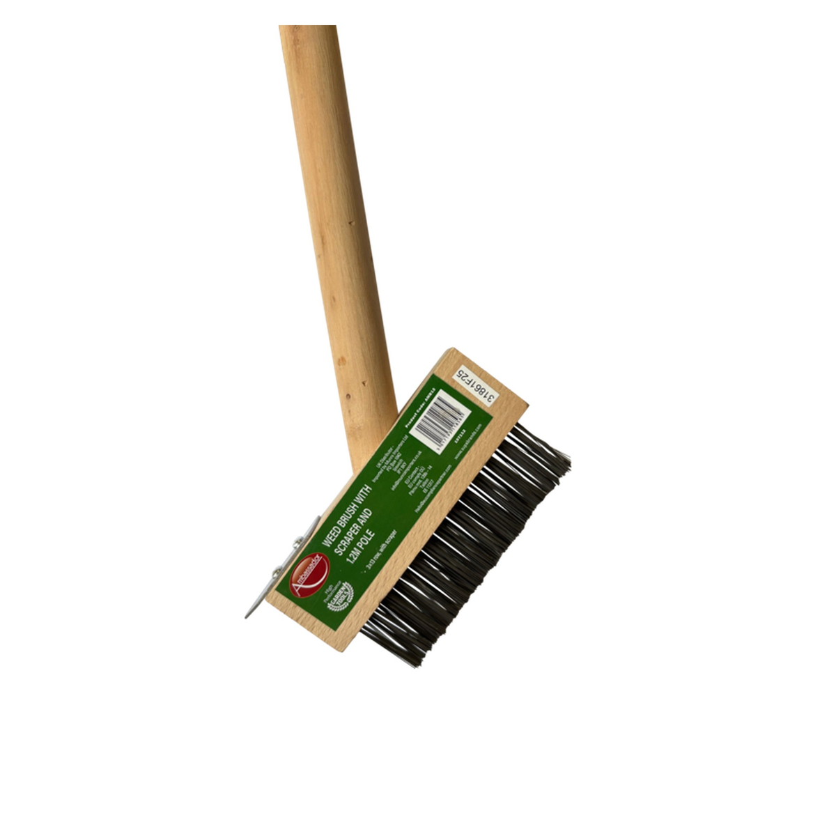Ambassador hardwood weed brush and scraper pole 1.2m, view 2