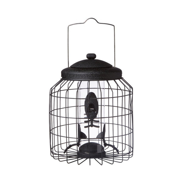 Ambassador black squirrel proof bird seed feeder