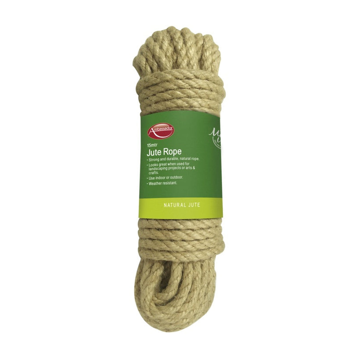 Ambassador natural jute rope 15m