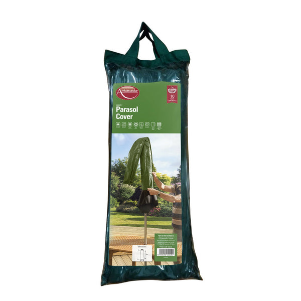 Ambassador green parasol cover 22 x 190cm