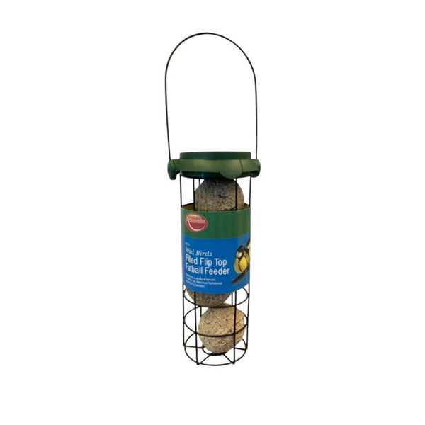 Ambassador pre-filled flip top fat ball feeder