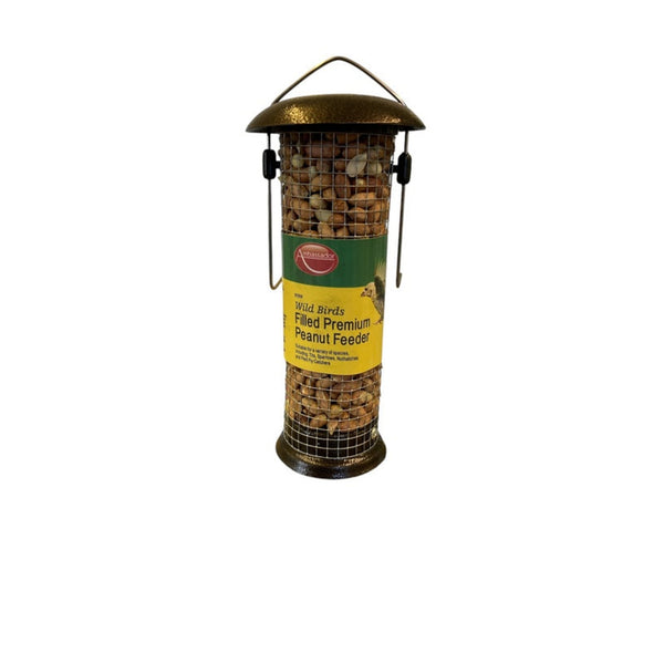 Ambassador pre-filled metal peanut bird feeder