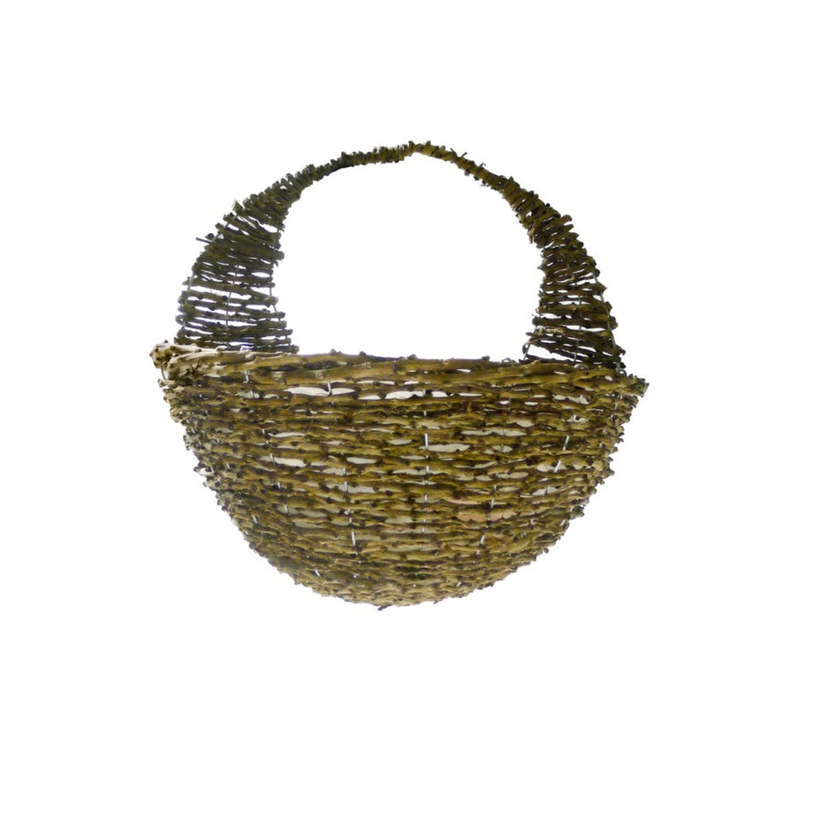 Ambassador 16 inch natural rattan wall basket, view 2