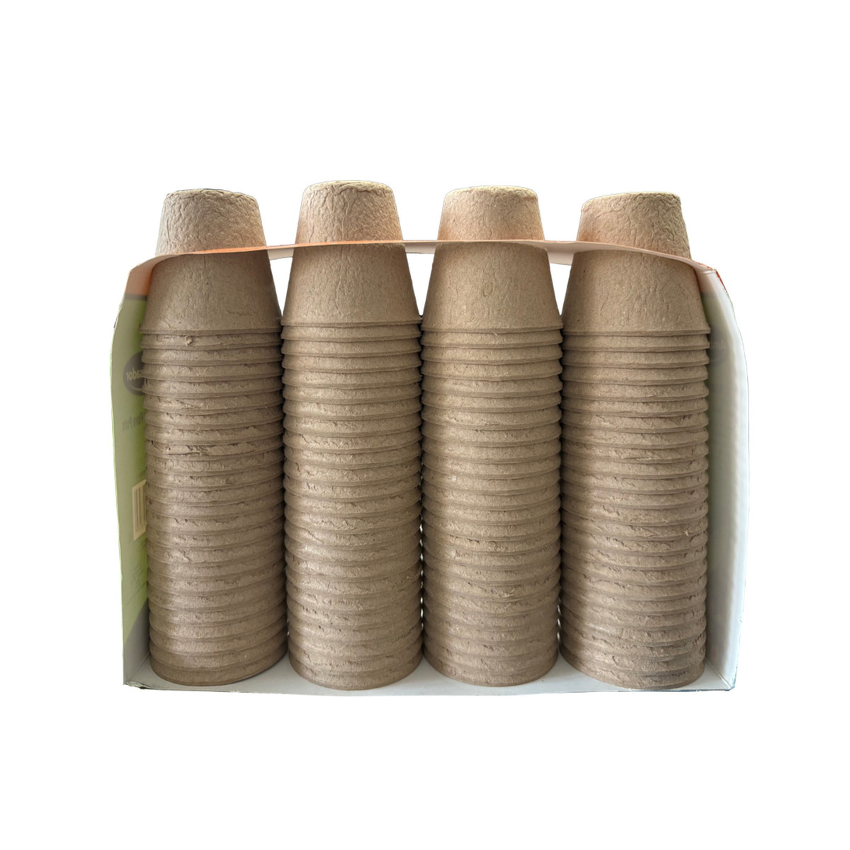 Ambassador 6cm round biodegradable fibre pots, pack of 96, view 2
