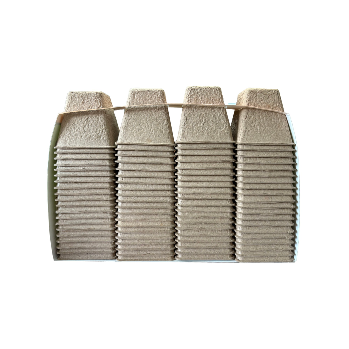 Ambassador 6cm square fibre pots pack of 80, view 2