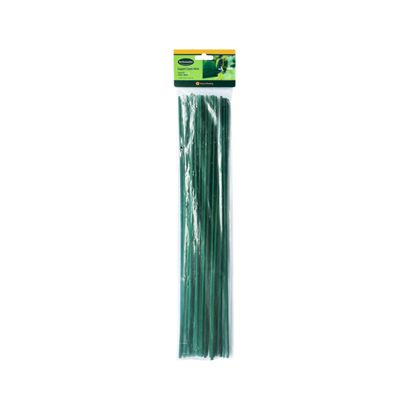 Pack of 25 Ambassador green 45cm plant support canes
