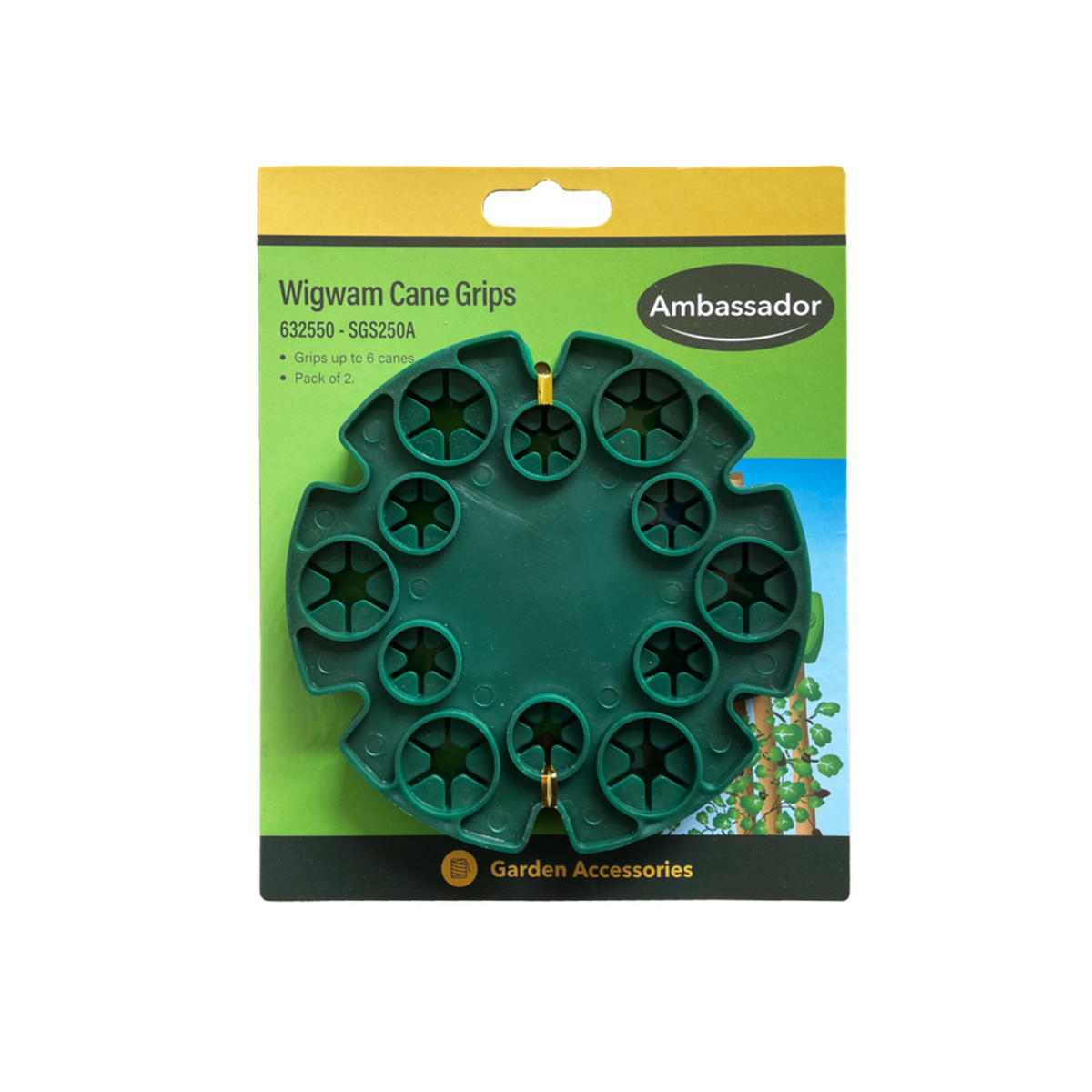 Ambassador wigwam cane grips, pack of 2
