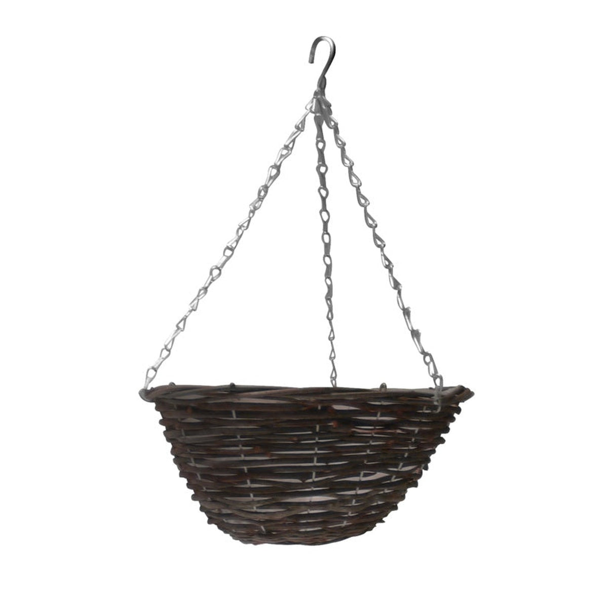 Ambassador 14 inch dark willow hanging basket, view 2