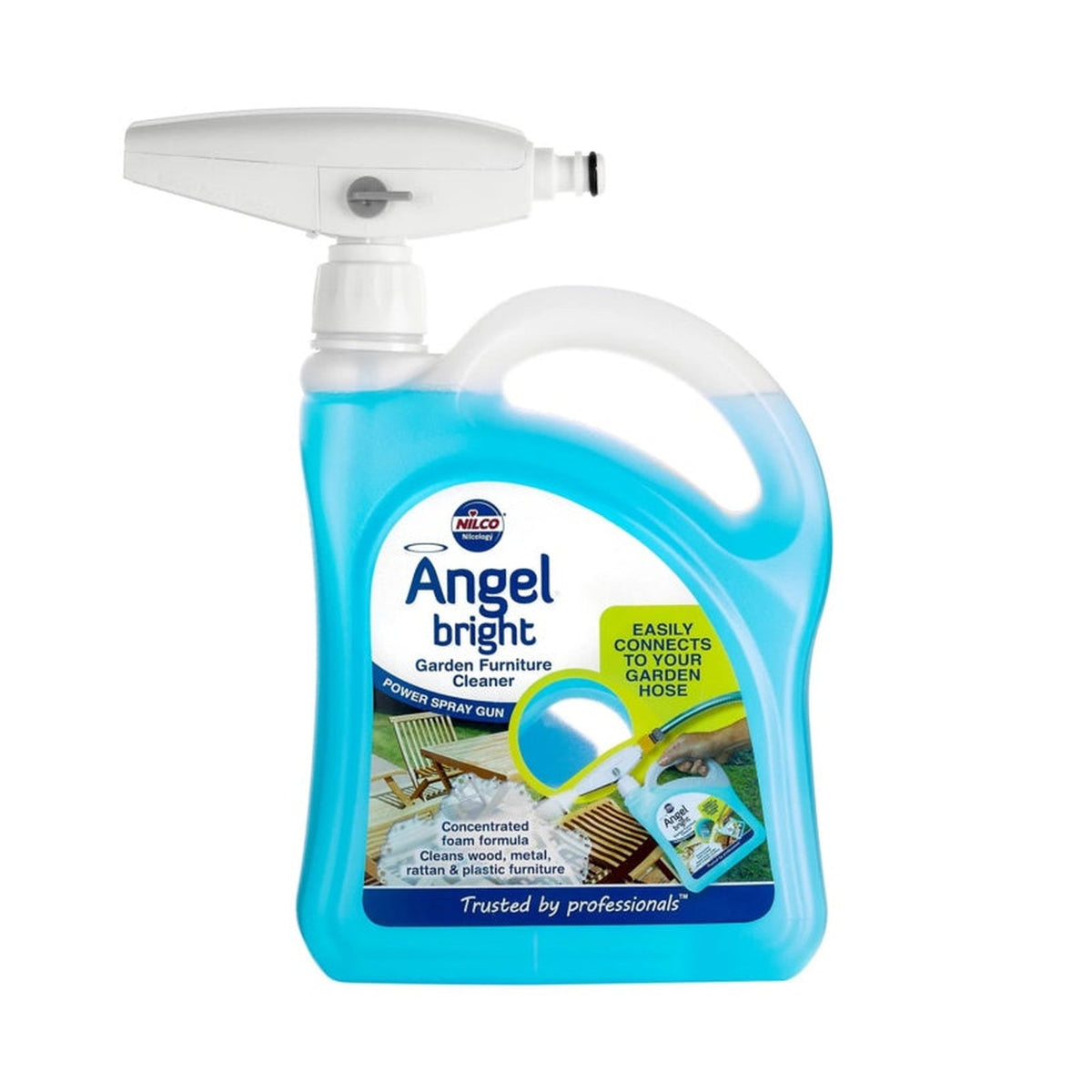 Angel Bright Garden Furniture Cleaner - 2L Foam Gun