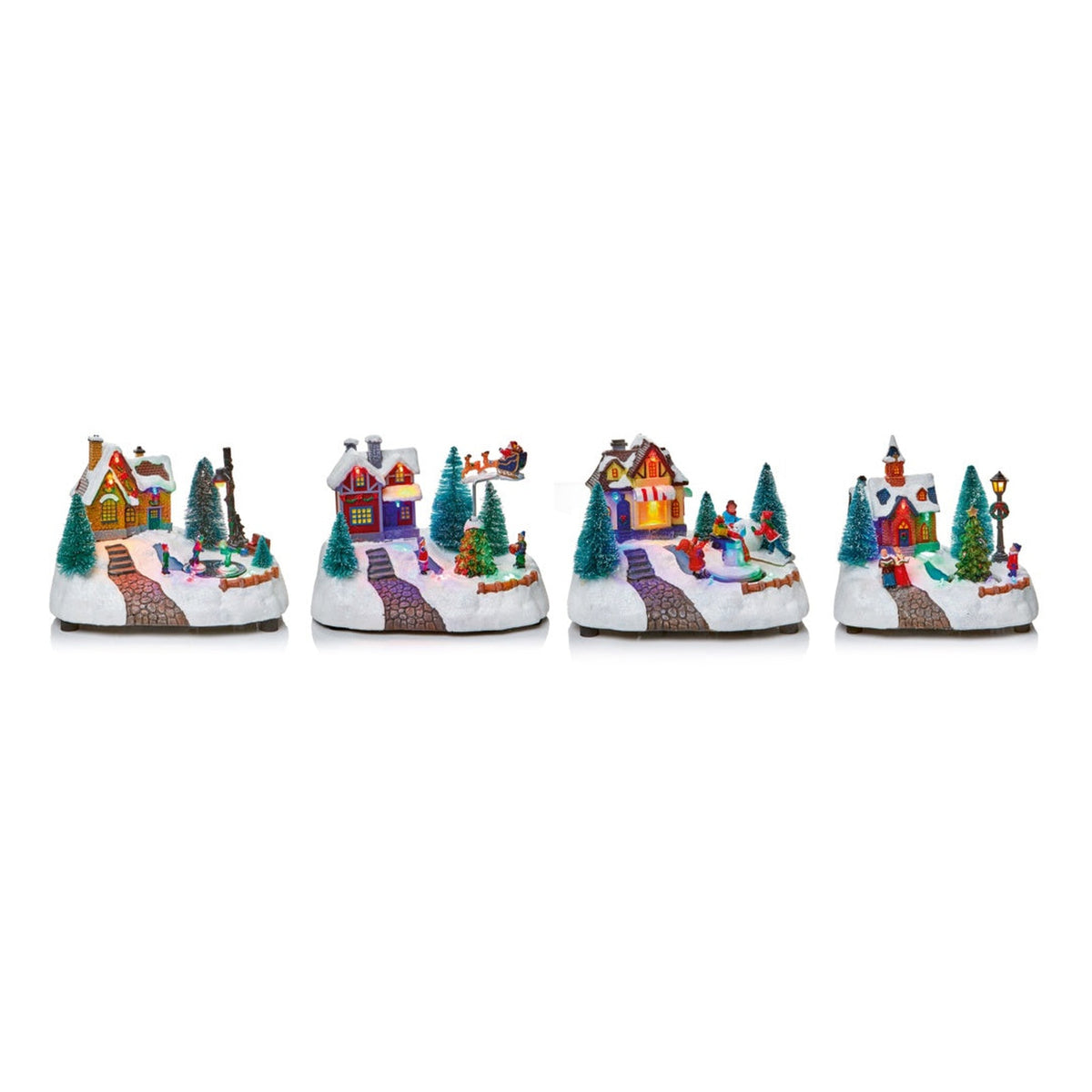 Animated Christmas House - 14cm