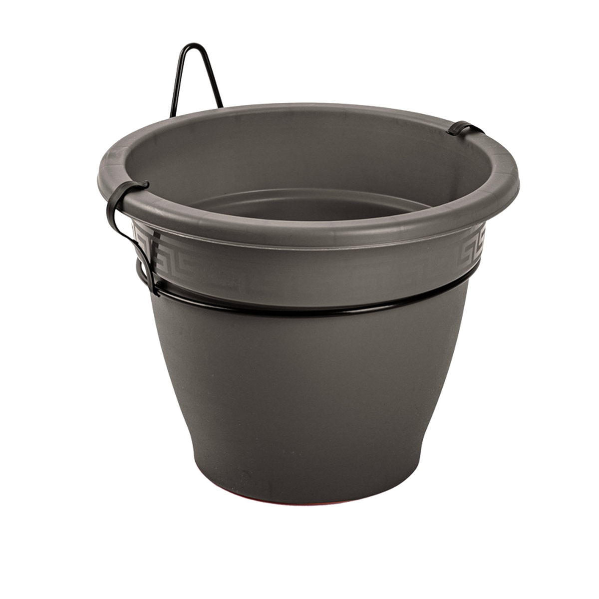 Anthracite Supported Plant Pot - 20cm