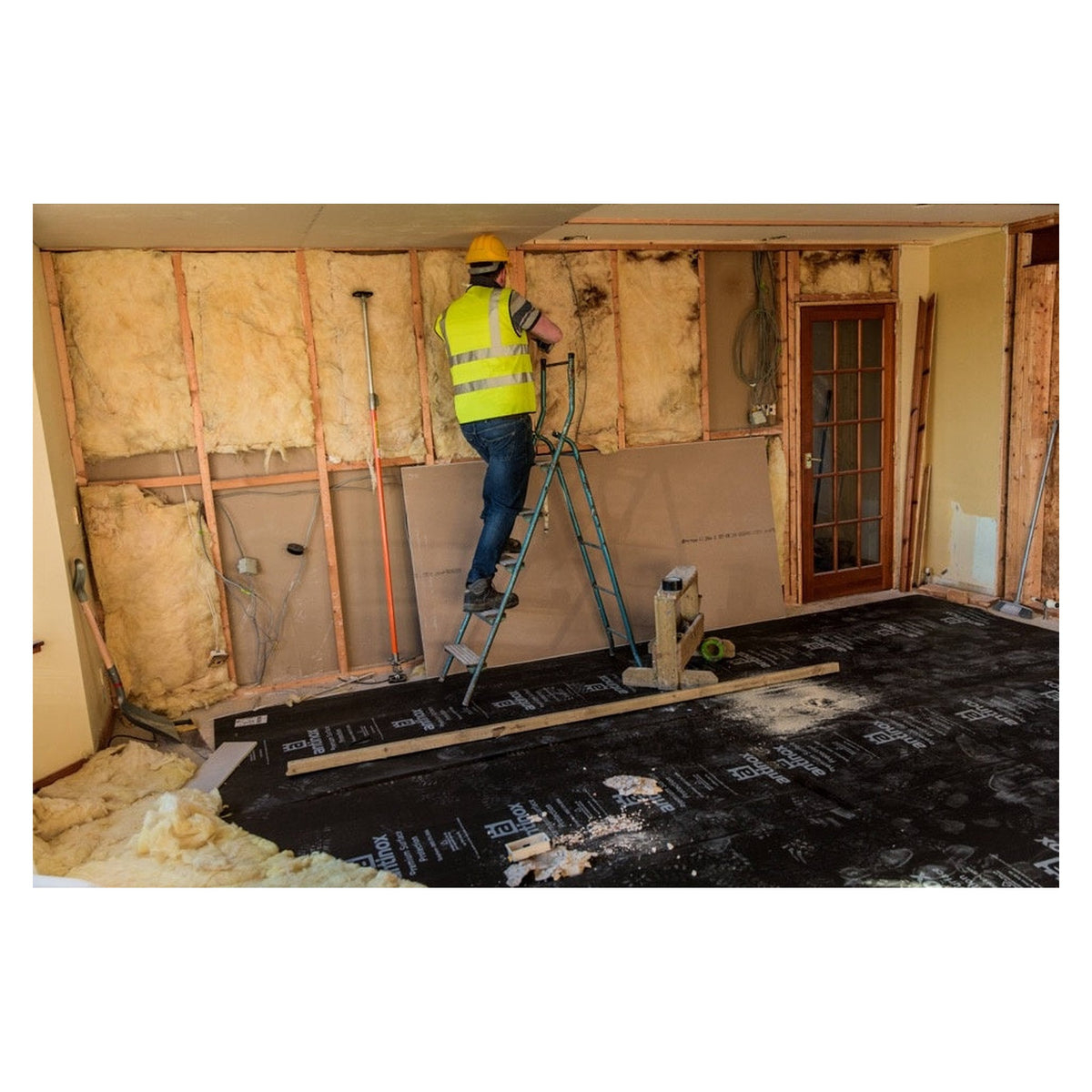 Antinox black recycled protection board 2.4m x 1.2m, view 4