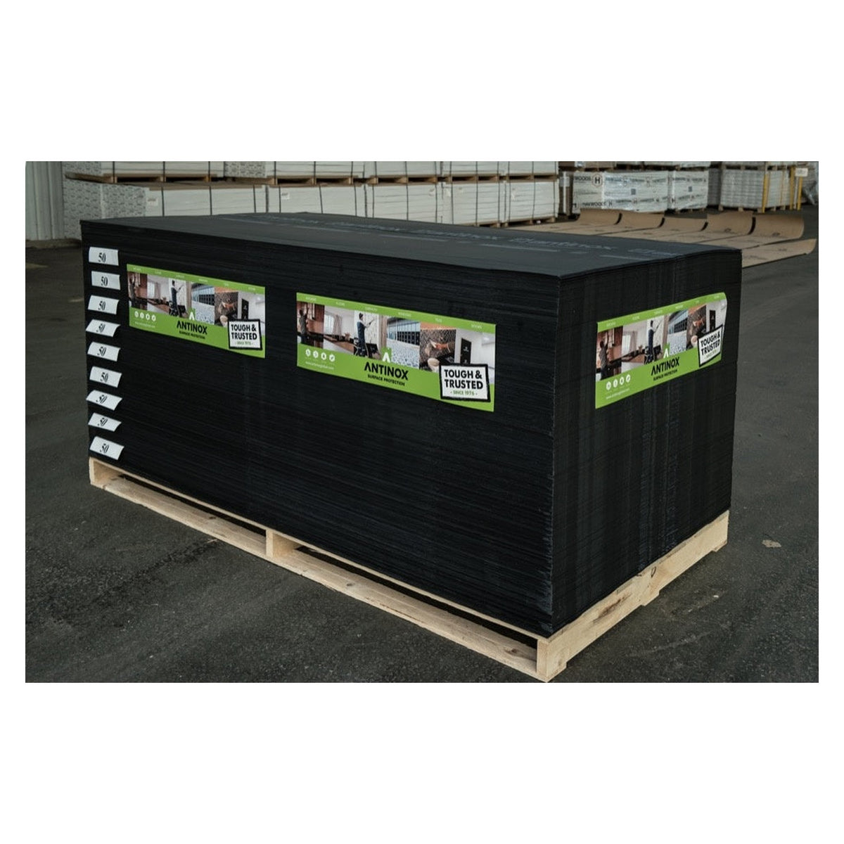 Antinox black recycled protection board 2.4m x 1.2m, view 6