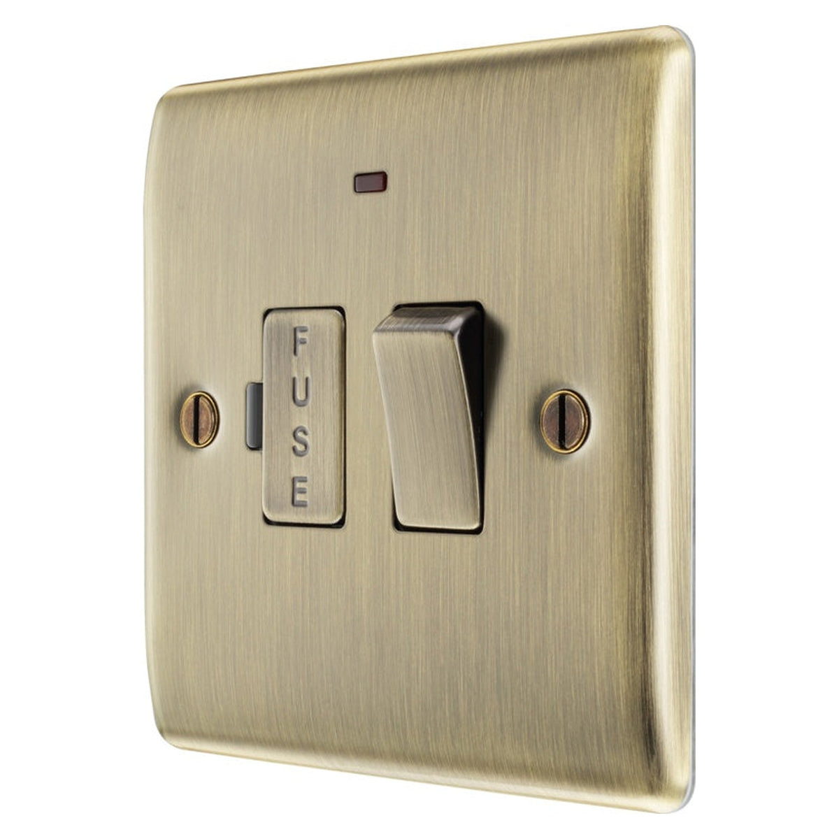 Antique Brass Switched Fused Connection Unit - 13amp, view 3