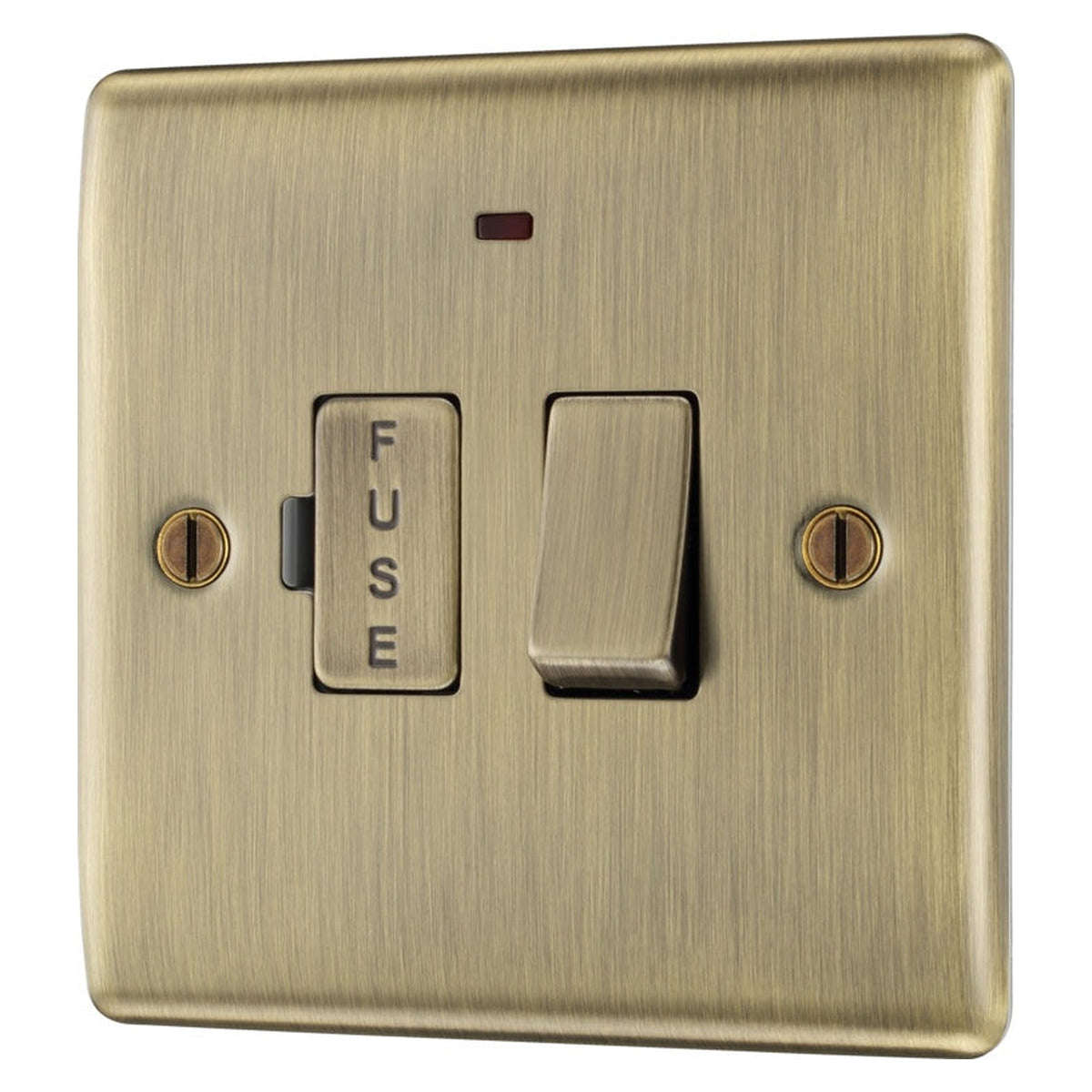 Antique Brass Switched Fused Connection Unit - 13amp, view 6