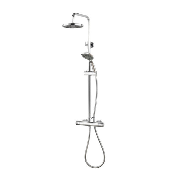 Aqualisa chrome round bar valve dual mixer shower