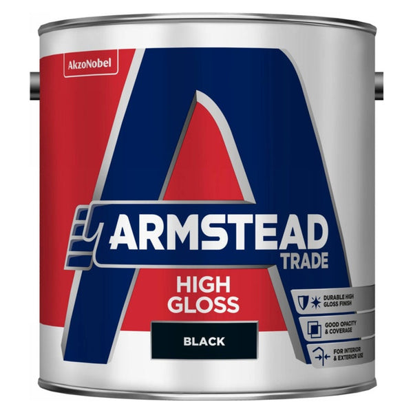 Armstead Trade High Gloss black 2.5L tin
