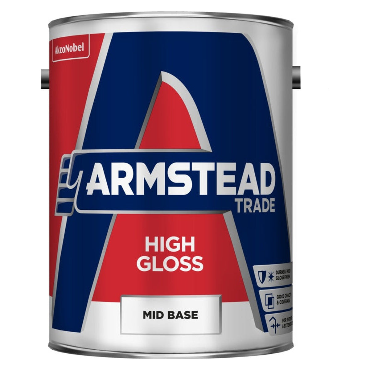 Armstead Trade high gloss mid base 5L tin