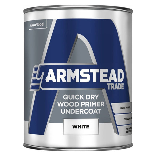Armstead Trade quick dry wood primer undercoat 1L tin