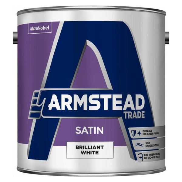 Armstead Trade satin brilliant white 2.5L tin