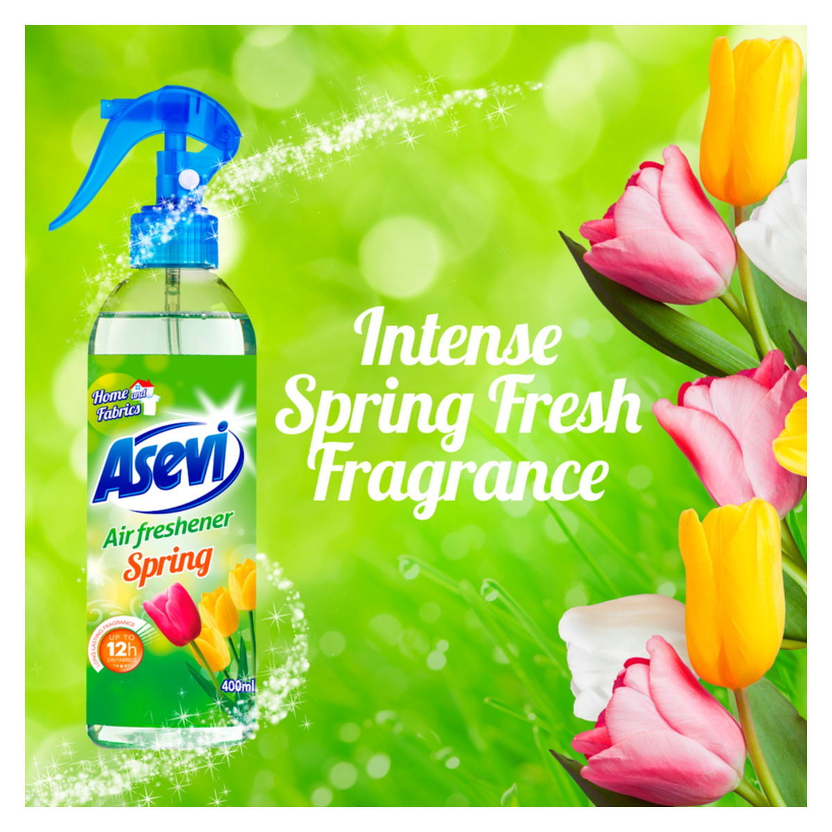 Asevi Spring air freshener spray 400ml, view 3
