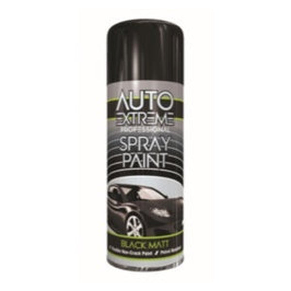 Auto Extreme black matt spray paint, 400ml aerosol can