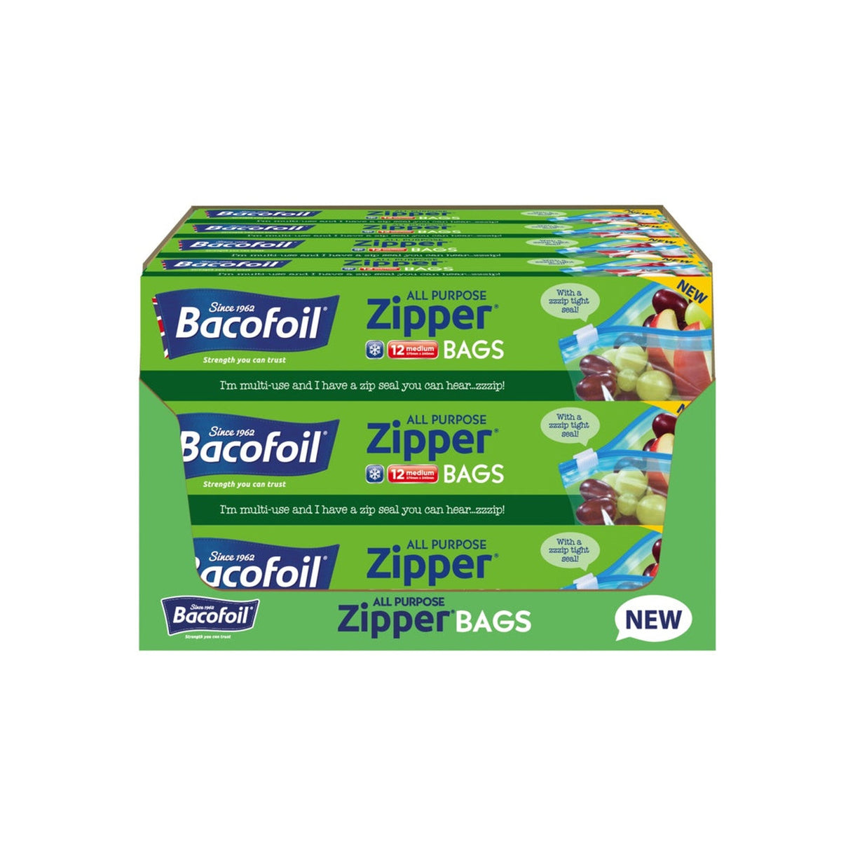 Bacofoil medium zipper bags, view 2
