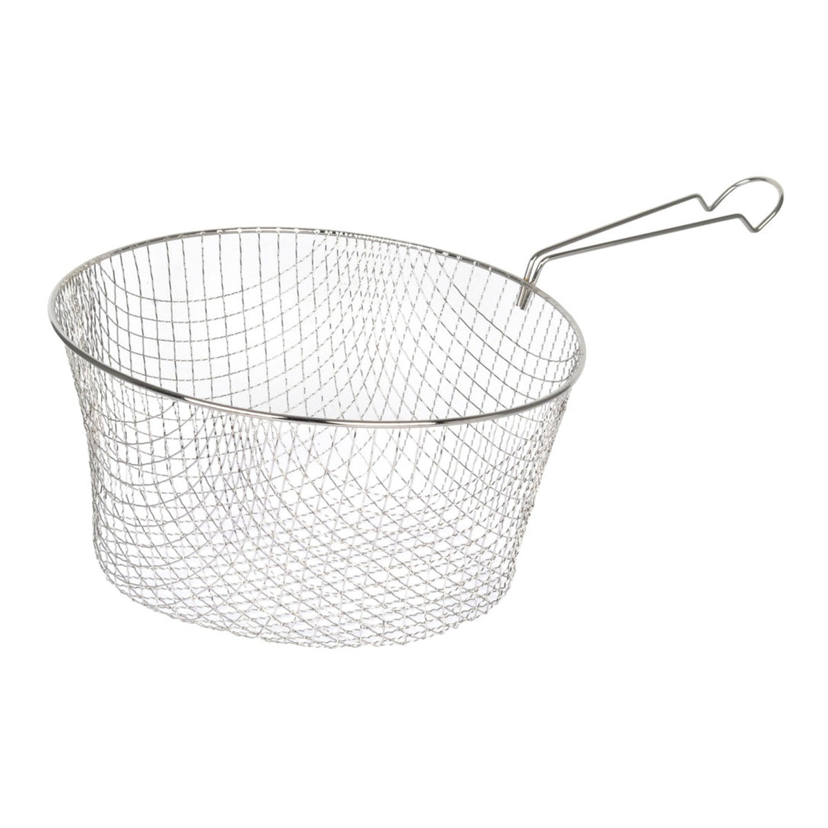 Basiks long handle wire chip basket for an 8 inch pan, view 2