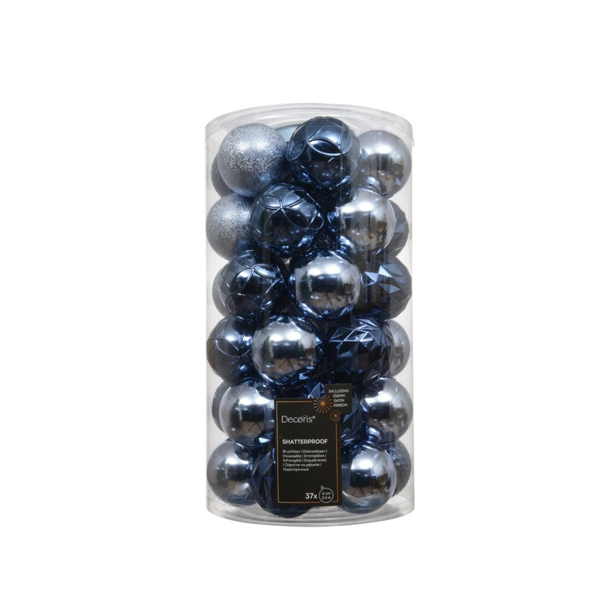 Baubles Pack 37 - 6cm Blue