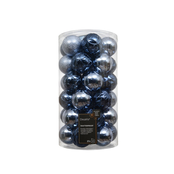 Baubles Pack 37 - 6cm Blue