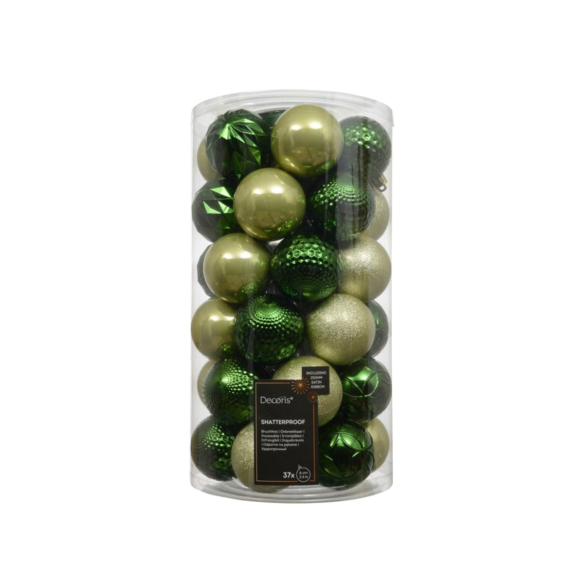 Baubles Pack 37 - 6cm Green