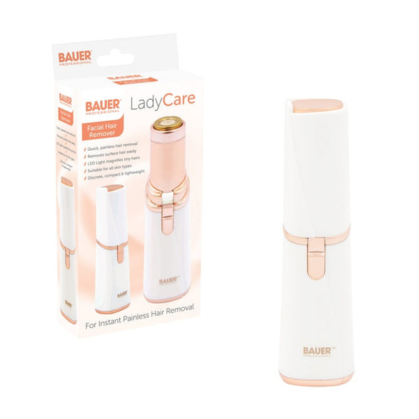 Bauer compact battery hair remover with LED light