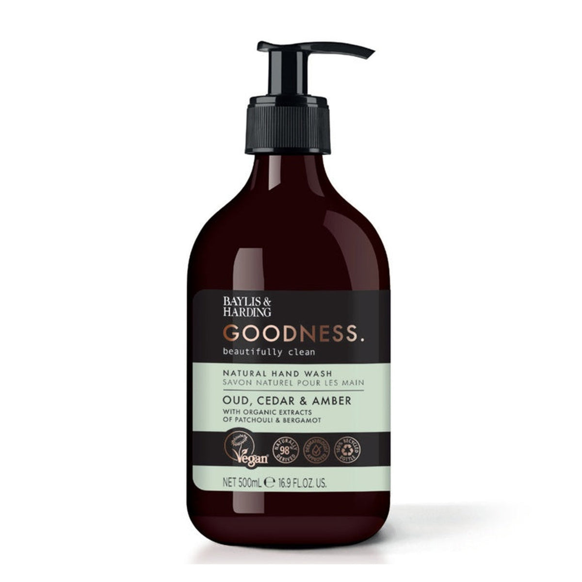 Baylis & Harding Oud, Cedar & Amber hand wash 500ml
