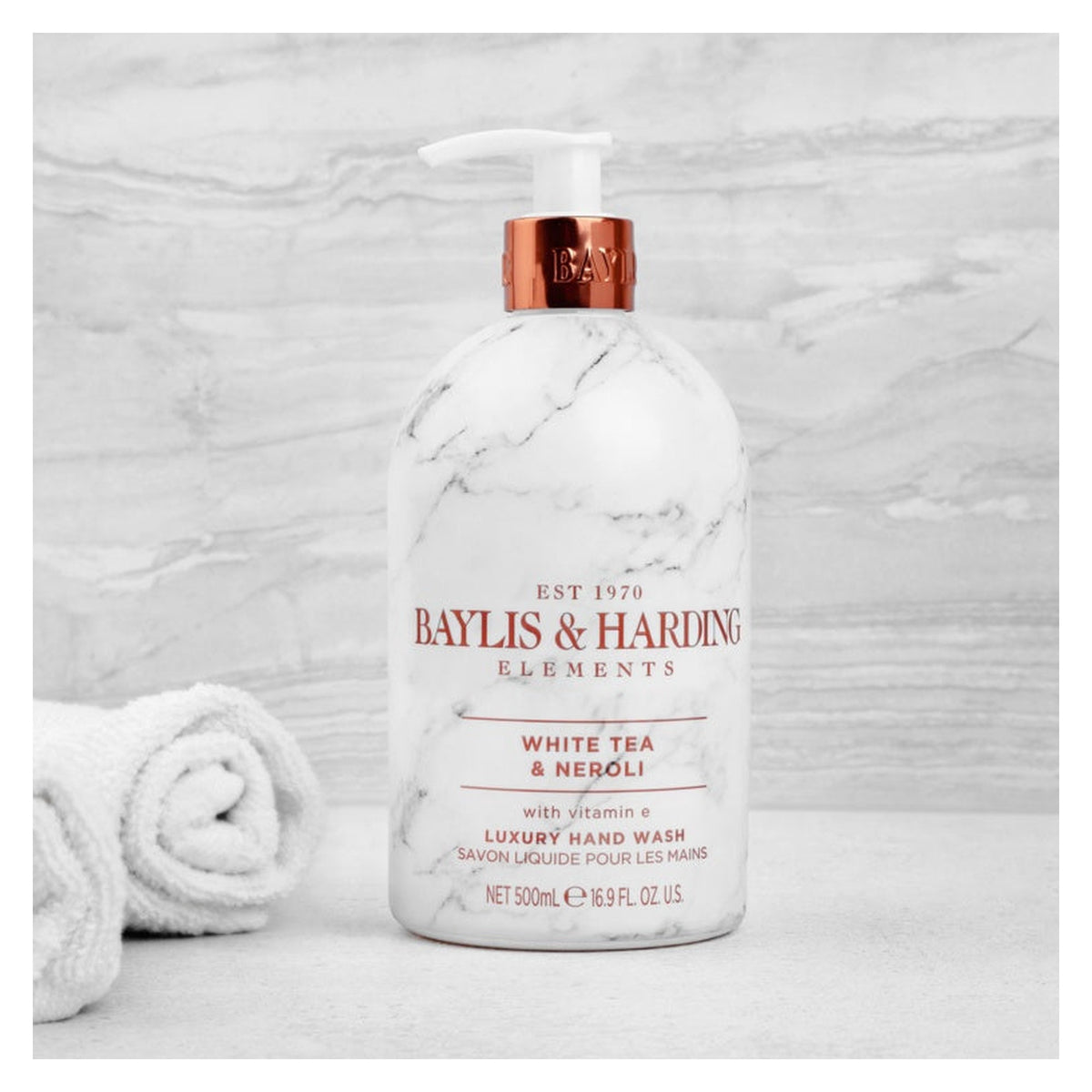 Baylis & Harding White Tea & Neroli hand wash 500ml, view 3