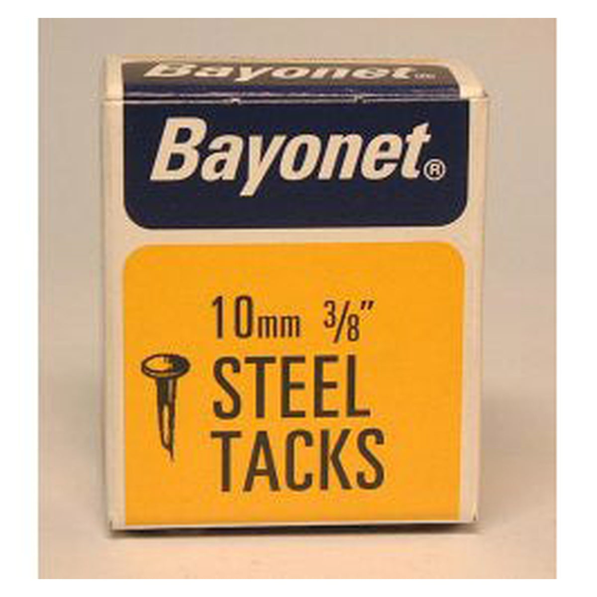 Box of Bayonet blue fine cut steel tacks 10mm