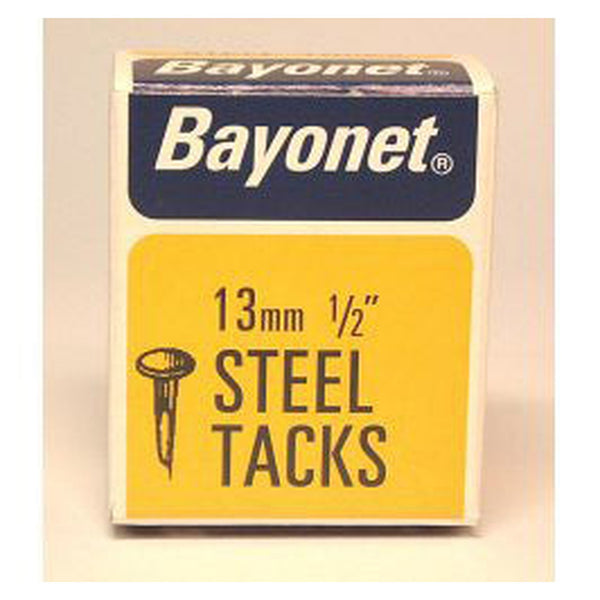 Box of Bayonet blue fine cut steel tacks, 13mm
