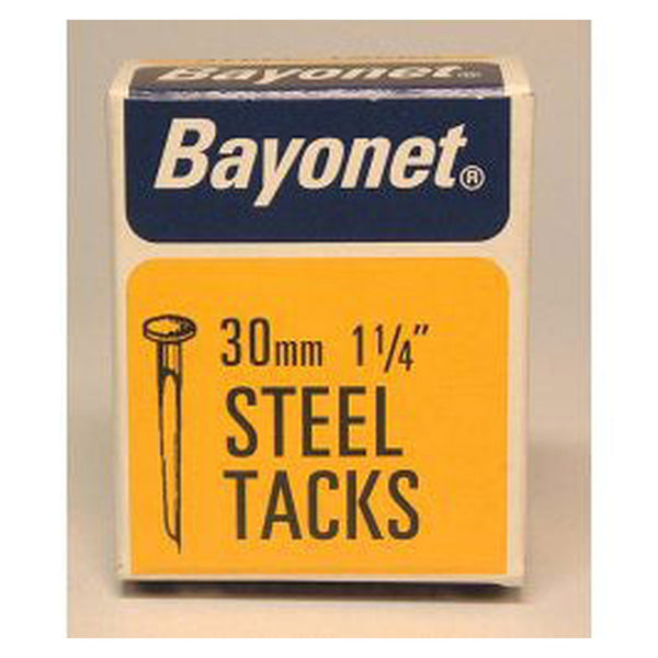 Bayonet 30mm blue fine cut steel tacks box