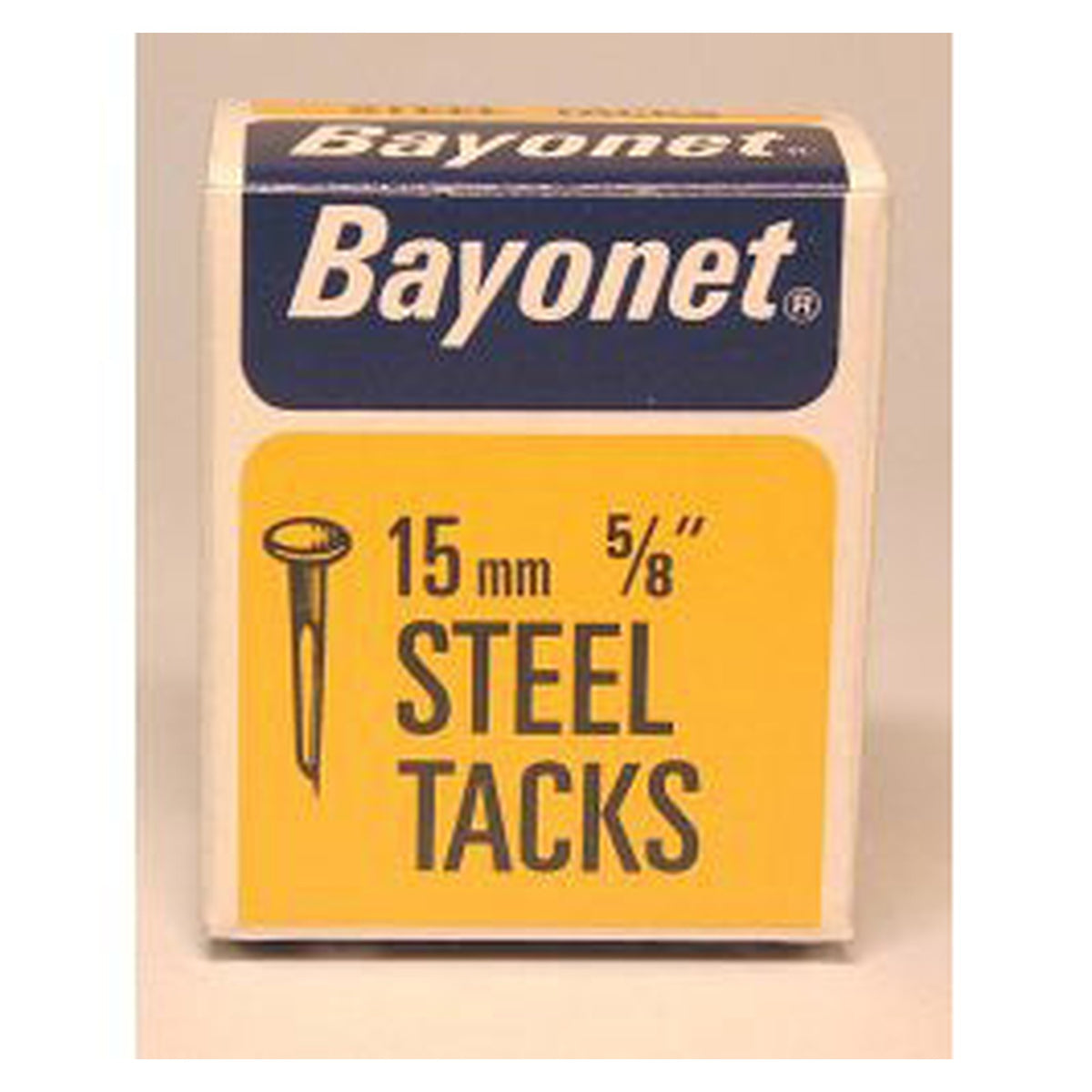 Blue fine cut steel bayonet tacks 15mm