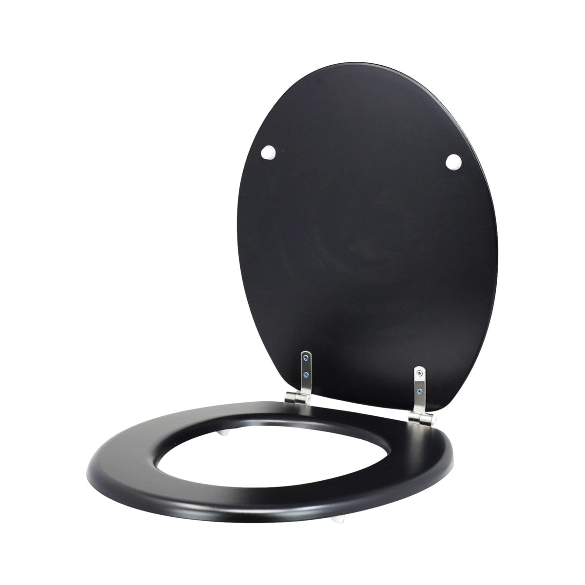 Blue Canyon Hampton Black Wood Effect MDF Toilet Seat