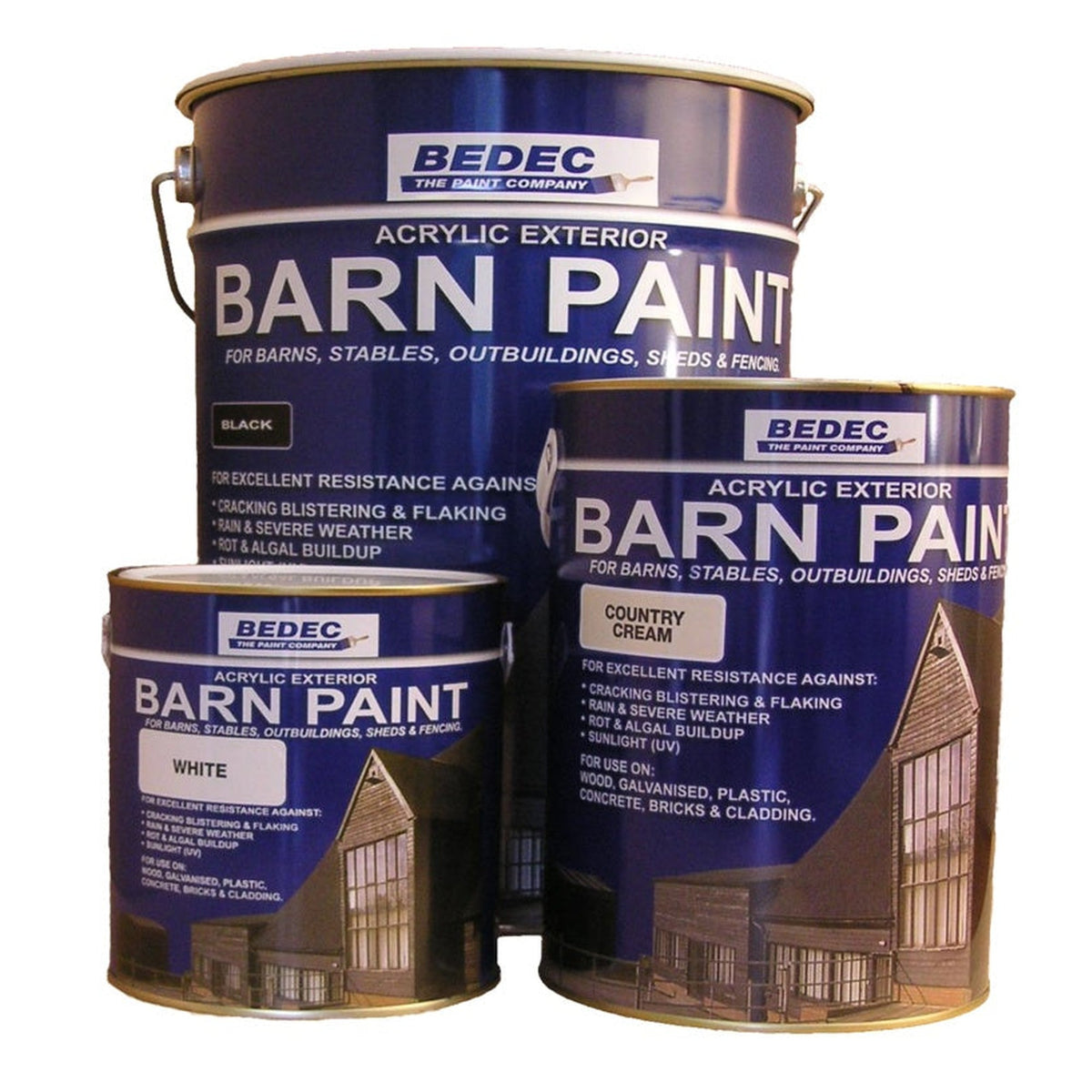 Bedec Barn Paint black 2.5L tin